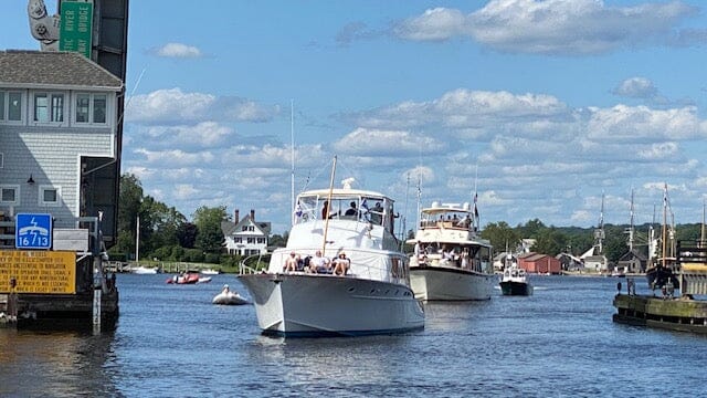 Summer Boats Around Mystic