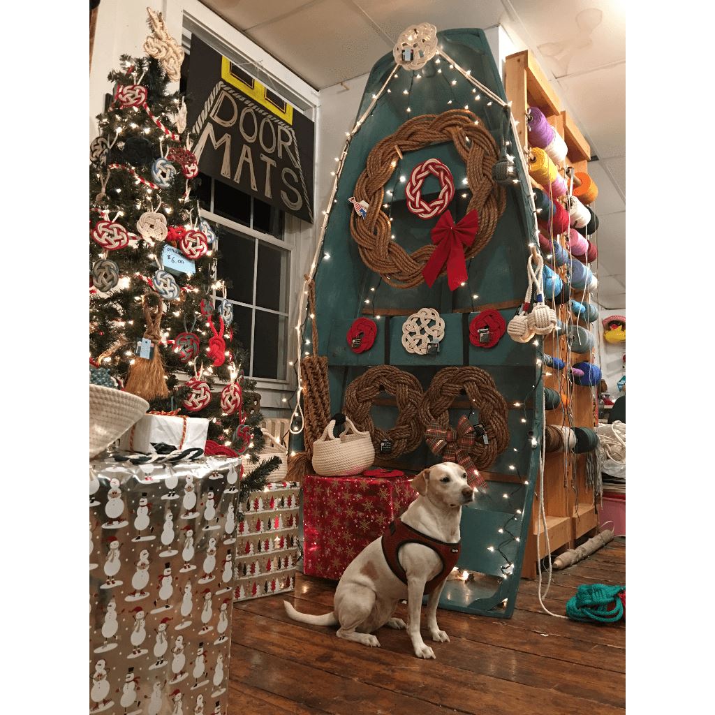 Christmas in Mystic Nautical Boat as a photo backdrop