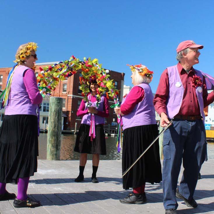 Mystic Garland Dancers Twirling Through Mystic