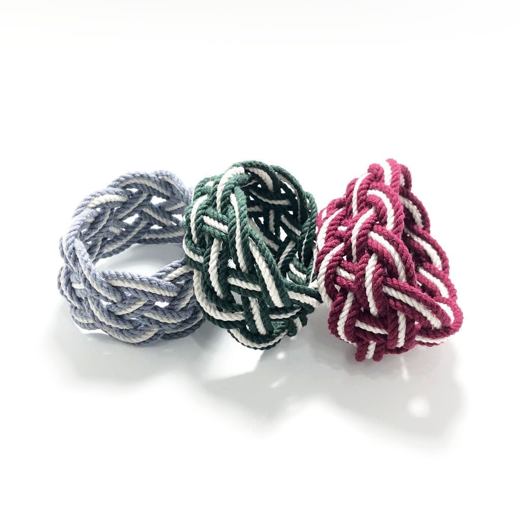 Wide Striped Sailor Knot Bracelet 18 Colors Mystic Knotwork 