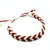 Nautical Knot Adjustable Woven Chevron Anklet, choose from 17 colors handmade at Mystic Knotwork