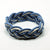 Nautical Knot Striped Sailor Bracelet, Nautical Colors w/ White Stripe handmade at Mystic Knotwork