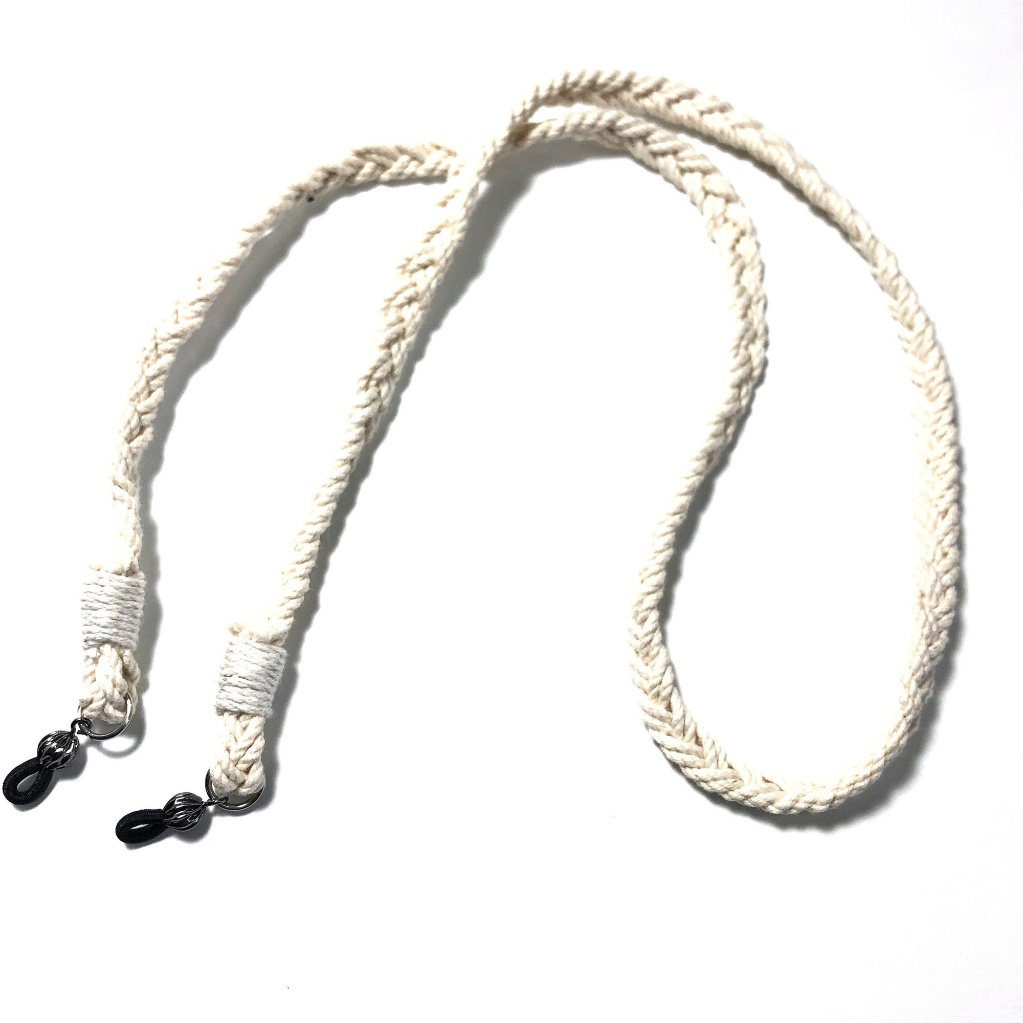 Nautical Woven Eyeglass Lanyard - 8 Colors Mystic Knotwork White 