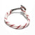 Nautical Knot Red Stripe Nautical Anchor Bracelet Stainless Steel 164 handmade at Mystic Knotwork