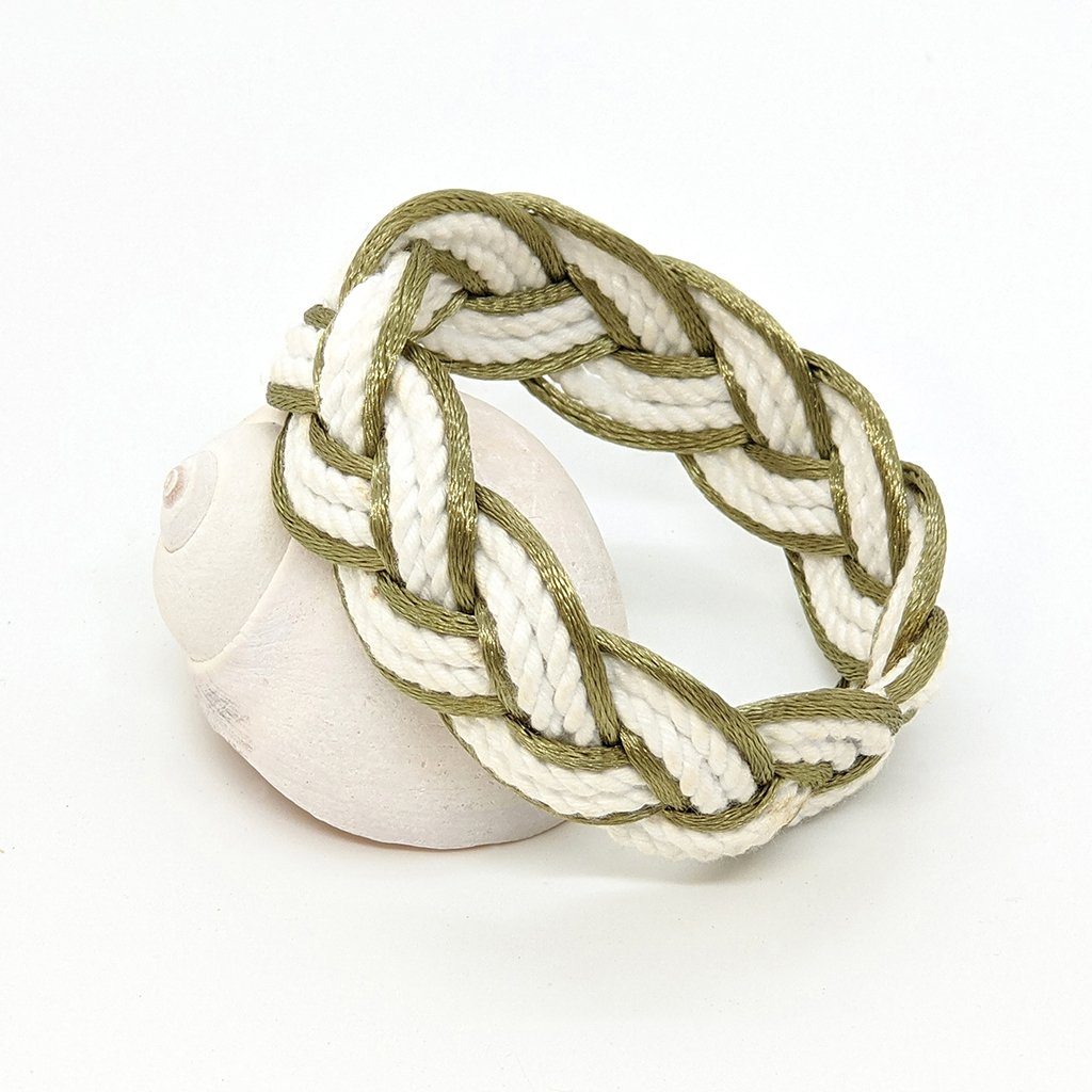 Sage Green Sailor Bracelet Satin Outline bracelet Mystic Knotwork 