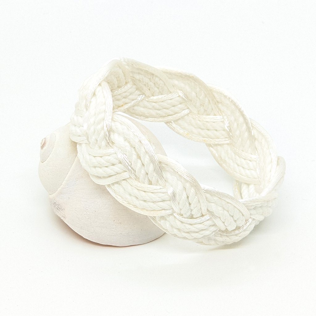 White Sailor Bracelet Satin Outline bracelet Mystic Knotwork 