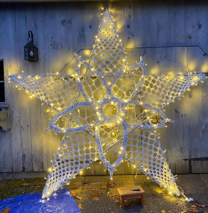 Giant Macramé Star By Jill