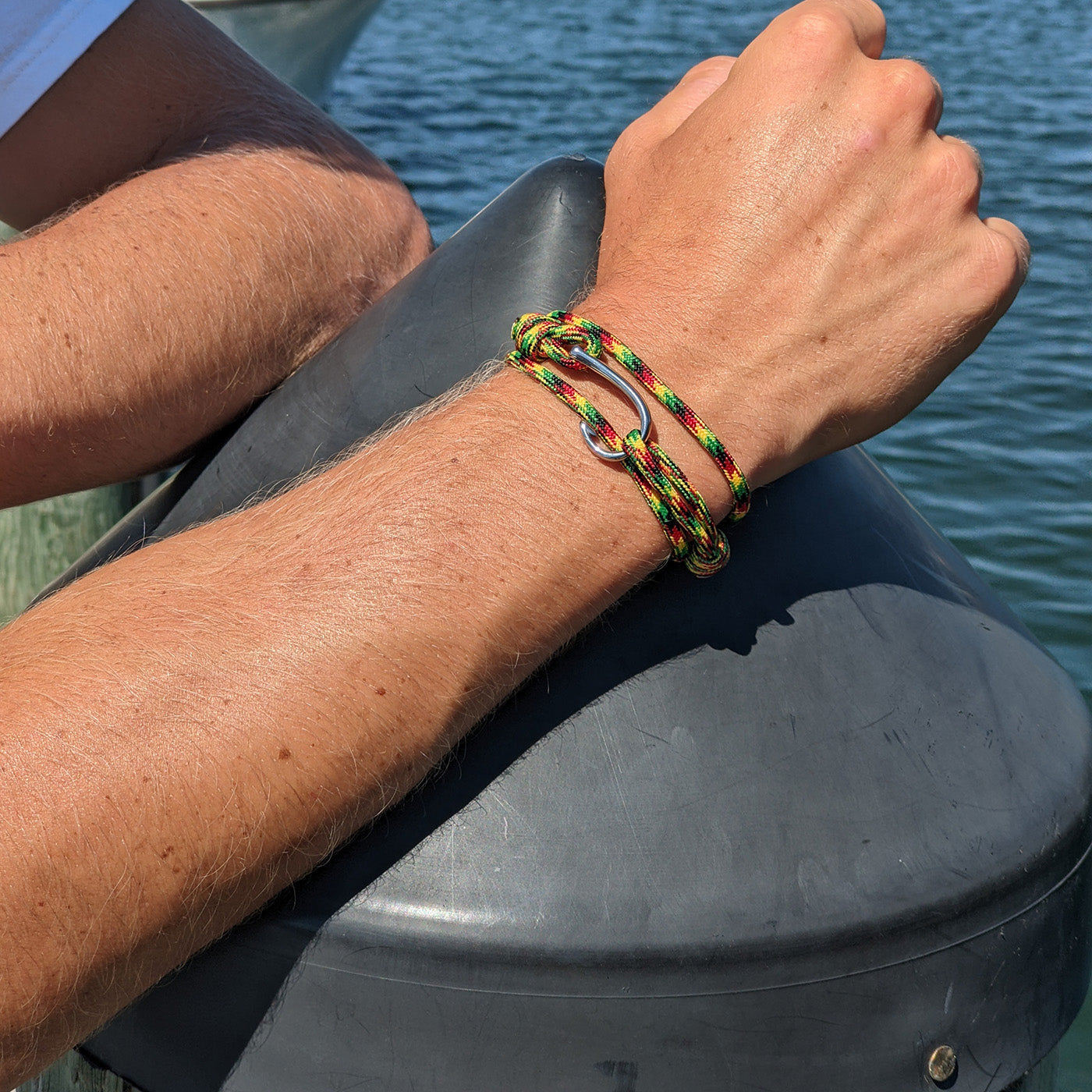 Fish Hook Wrap Vacationing On Cuttyhunk MA - Mystic Knotwork Fish Hook Wrap Vacationing On Cuttyhunk MA - Mystic Knotwork