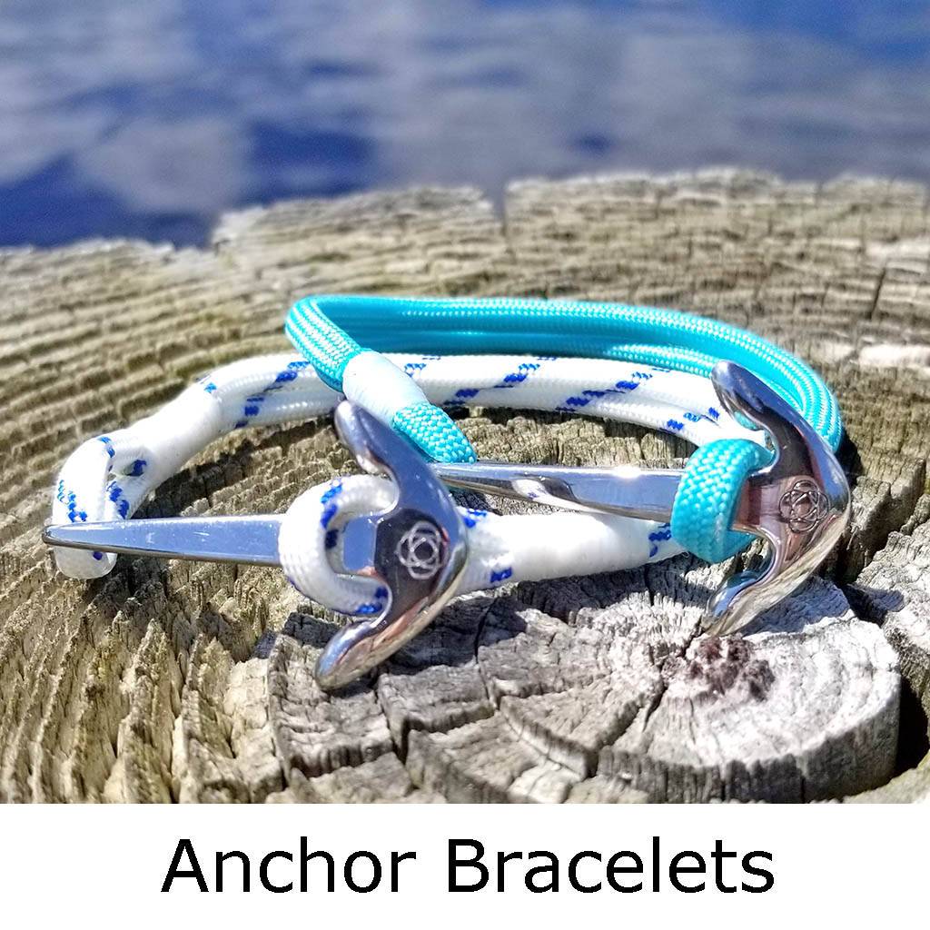 Nautical Anchor Bracelets with Stainless Steel