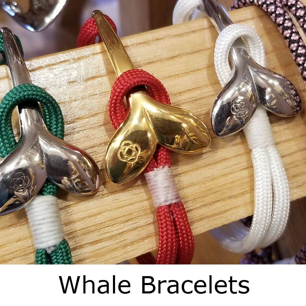 Nautical Whale Tail Bracelets with Brass