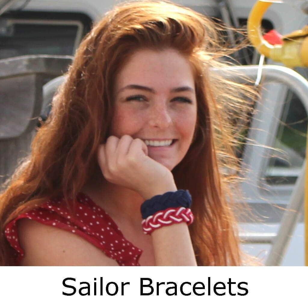 Nautical Sailor Bracelets handmade by Mystic Knotwork 18 color choices