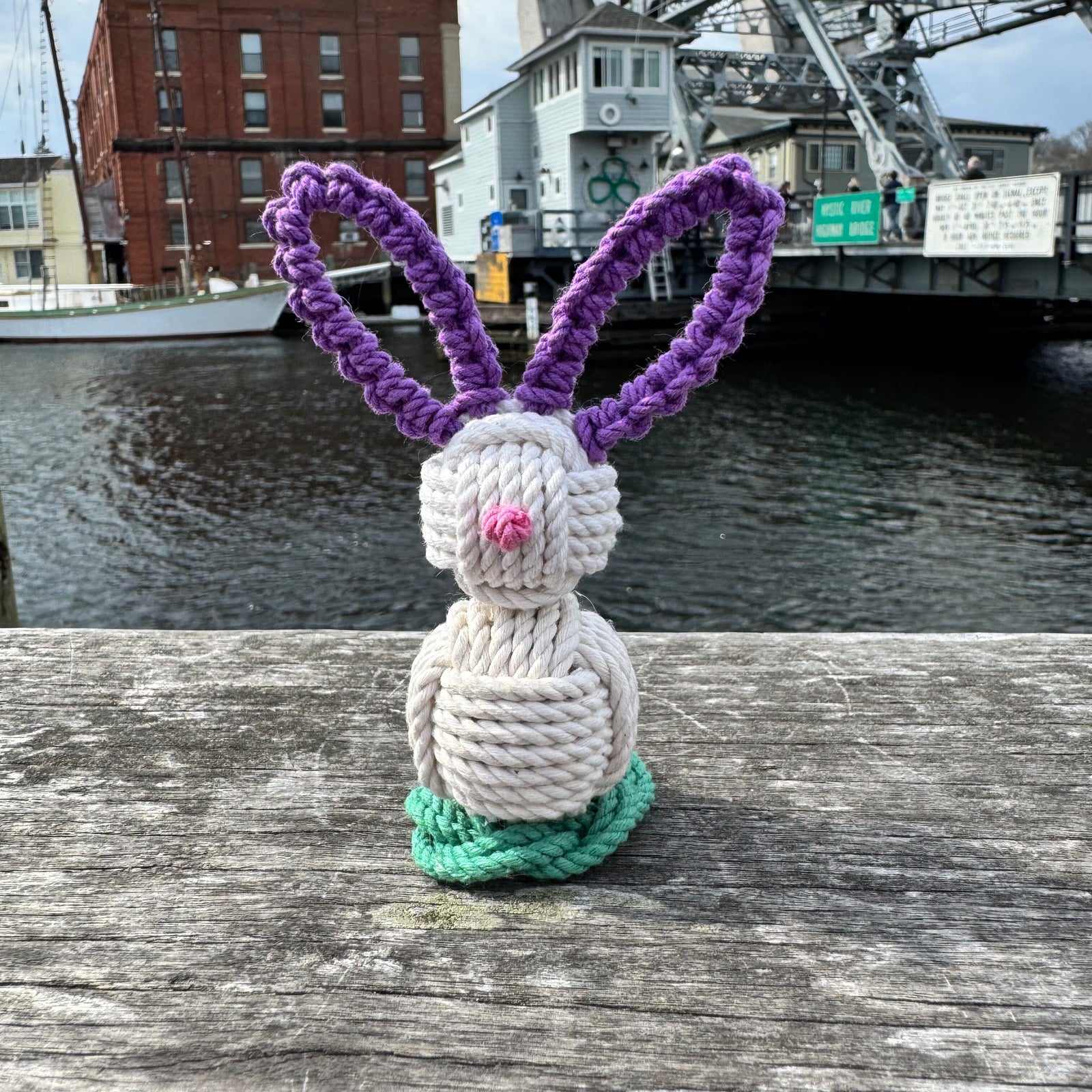 Monkey Fist Knot Easter Bunny Mystic Knotwork Purple 