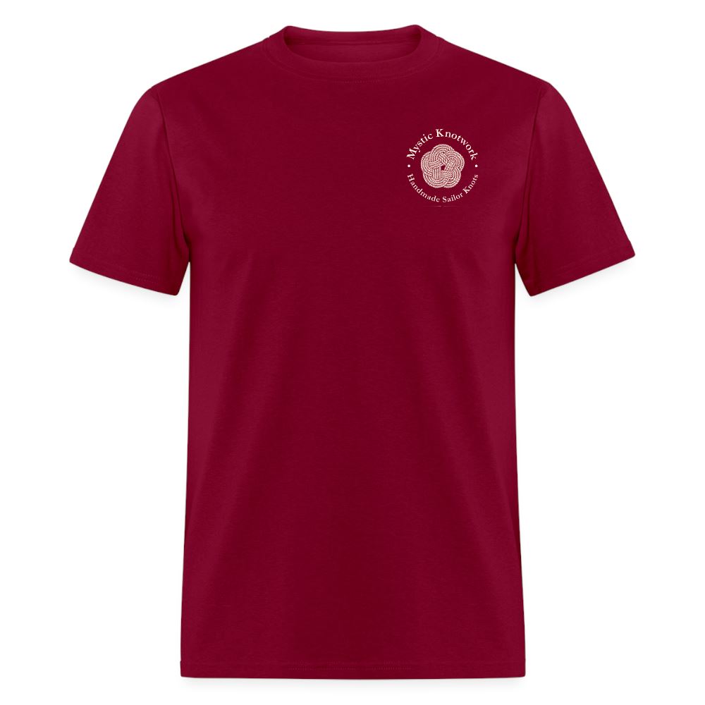 Mystic Knotwork Logo Tshirt - burgundy