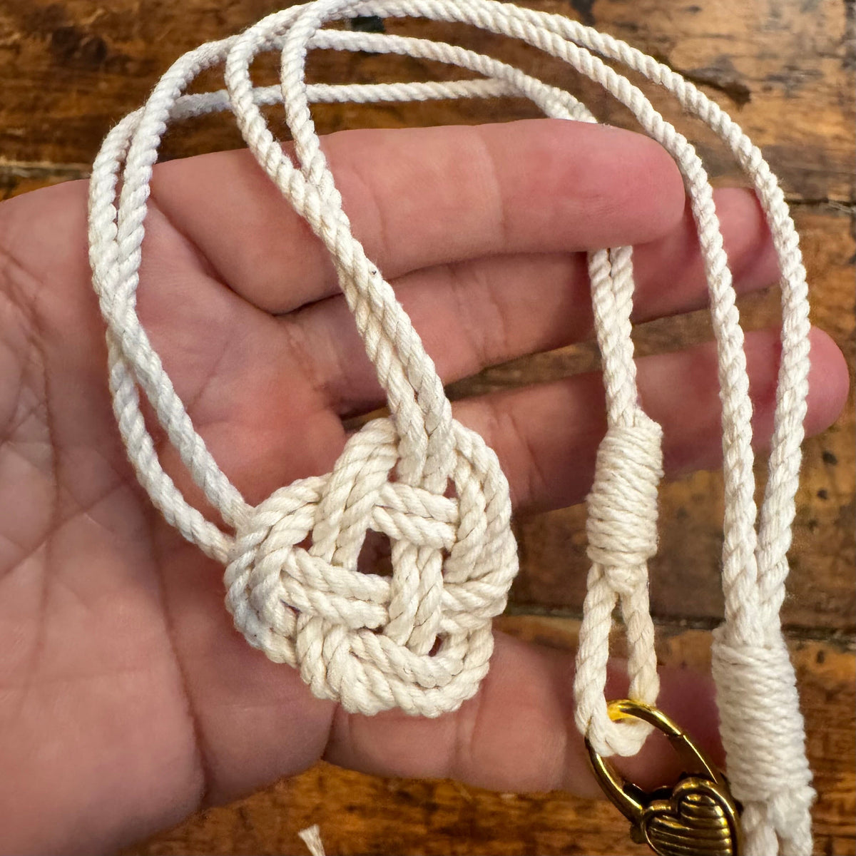 Celtic Heart Knot Necklace necklace Mysticknotwork.com White 