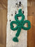 Macrame Shamrock Keychain Mystic Knotwork 