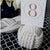Nautical Knot Card Holder, White, 4.5", 5-Pass nautical wedding Mysticknotwork.com 