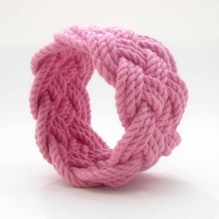 Nautical Knot Wide Sailor Knot Bracelet 18 Colors handmade at Mystic Knotwork