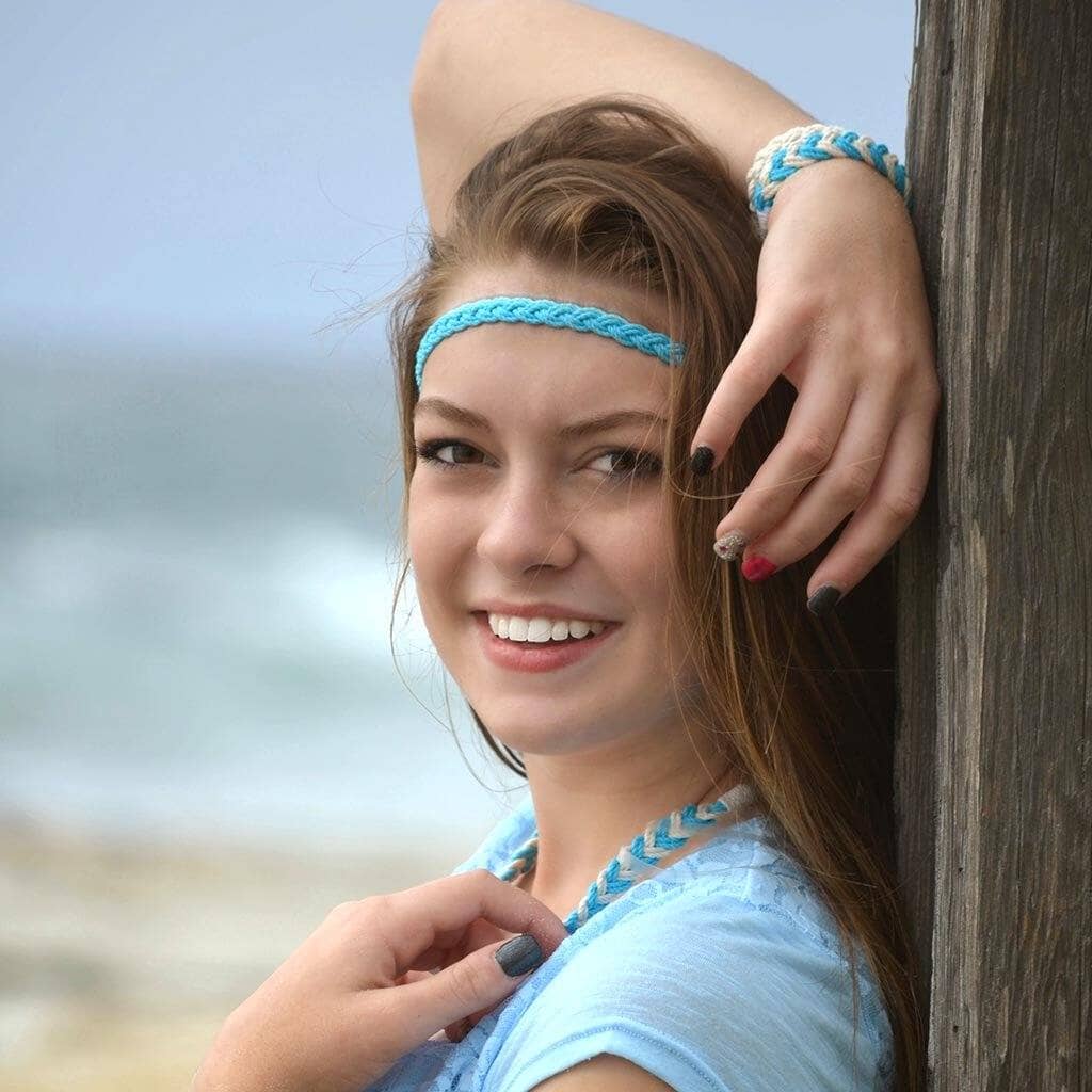 Adjustable Woven Chevron Necklace, choose from 18 colors Mystic Knotwork 