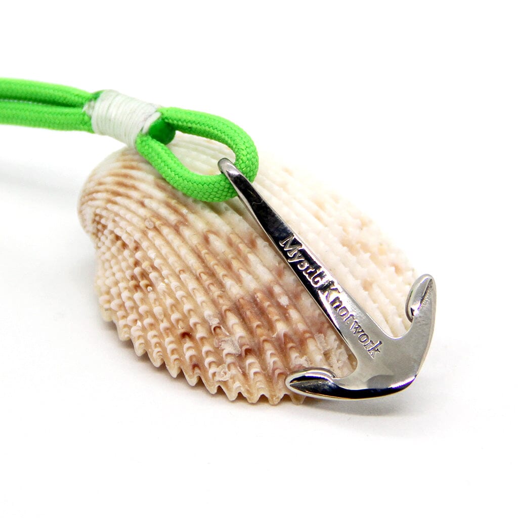 Lime Nautical Anchor Bracelet Stainless Steel Mystic Knotwork 