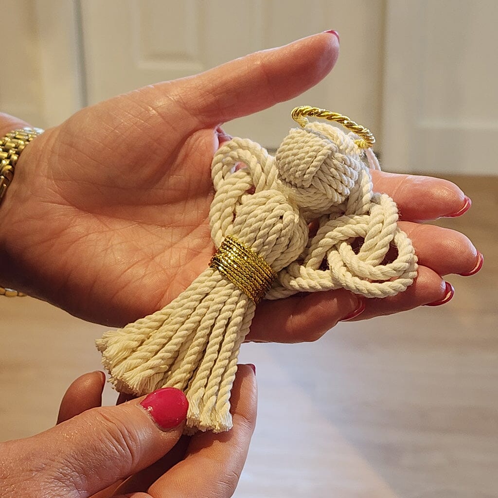 Nautical Angel Hand Woven Monkey Knots For Your Tree Mystic Knotwork 