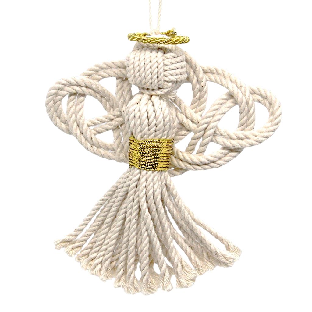 Nautical Angel Hand Woven Monkey Knots for your tree Mystic Knotwork 