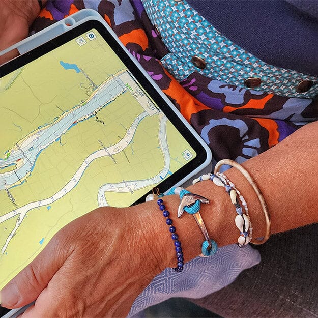 Turquoise Nautical Anchor Bracelet Stainless Steel 016 Mystic Knotwork 