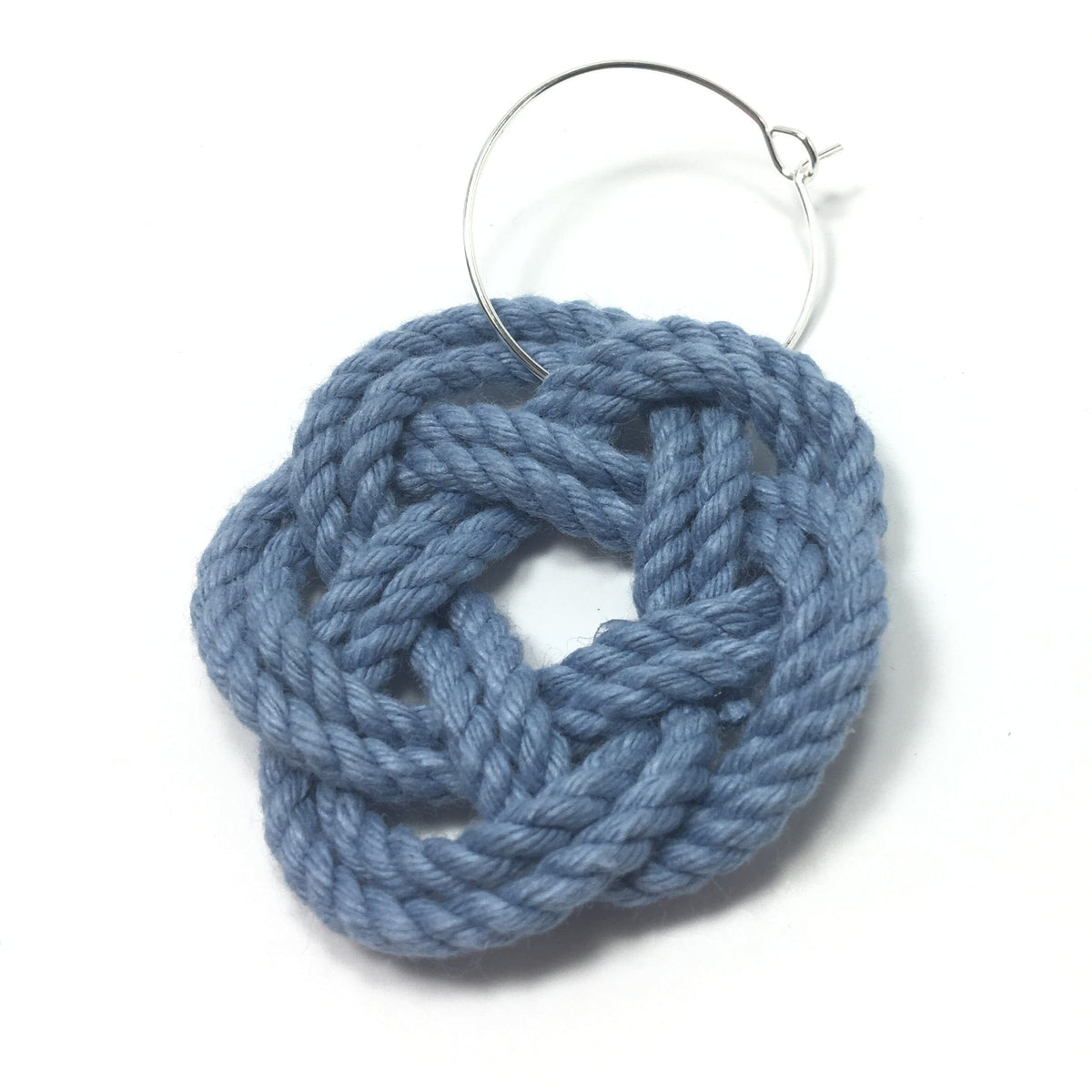Sailor Knot Wine Charms, Nautical Colors kitchen Mysticknotwork.com Med. Blue 