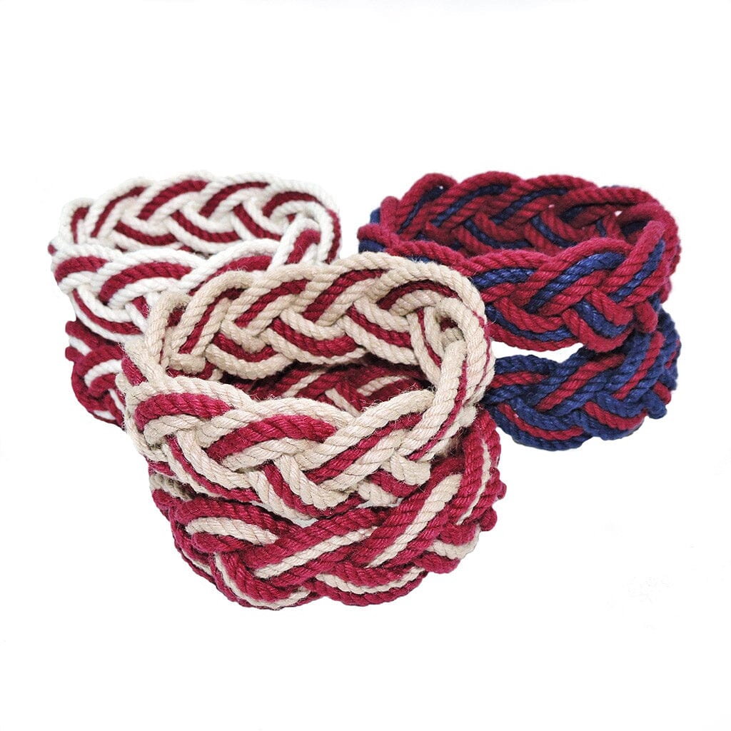 Nautical Knot Striped Sailor Bracelet, Custom Colors - Choose Your Own handmade at Mystic Knotwork