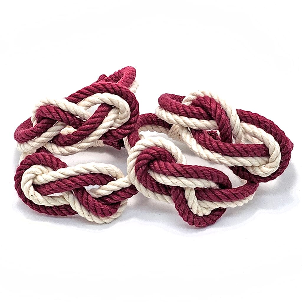 Figure Eight Infinity Knot Napkin Rings Stripe, Sets of 4 Mystic Knotwork 