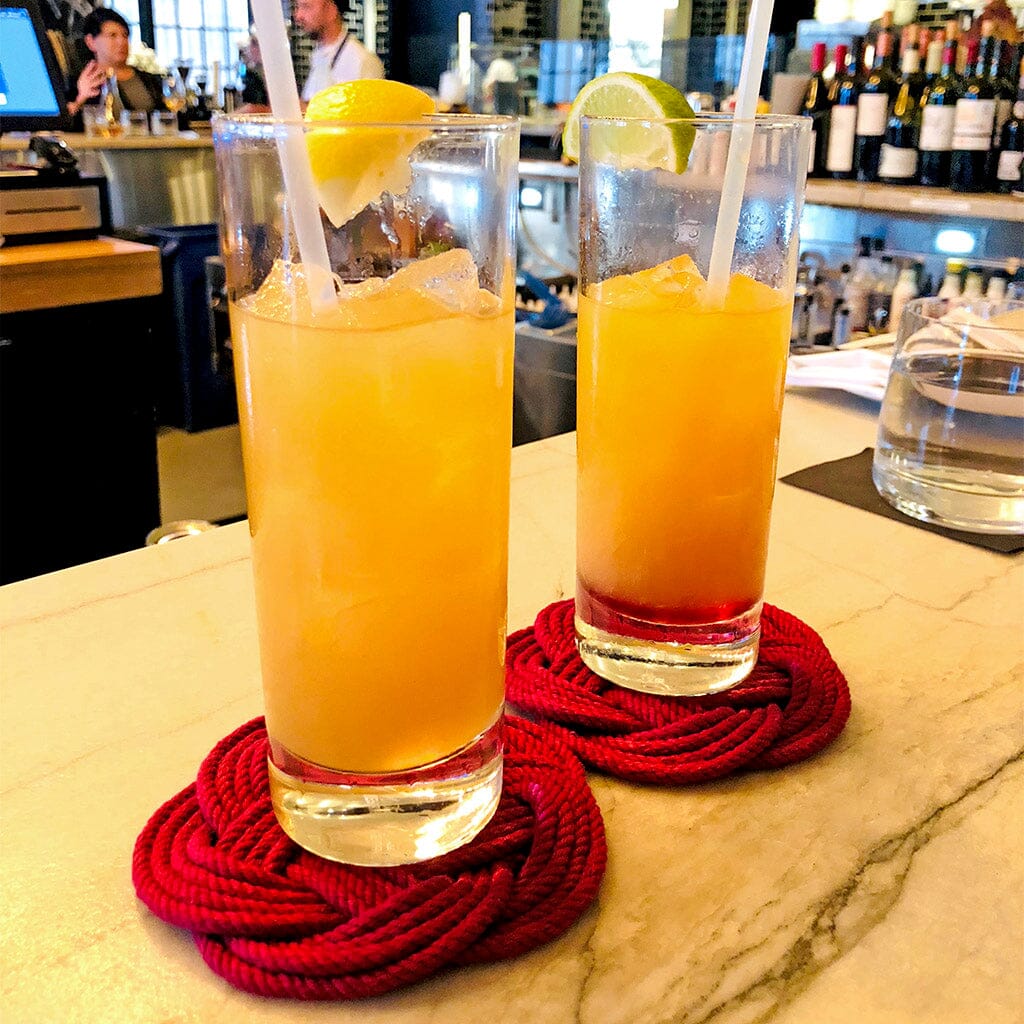 Sailor Knot Coasters, Set of 4 in 18 Colors Mystic Knotwork 