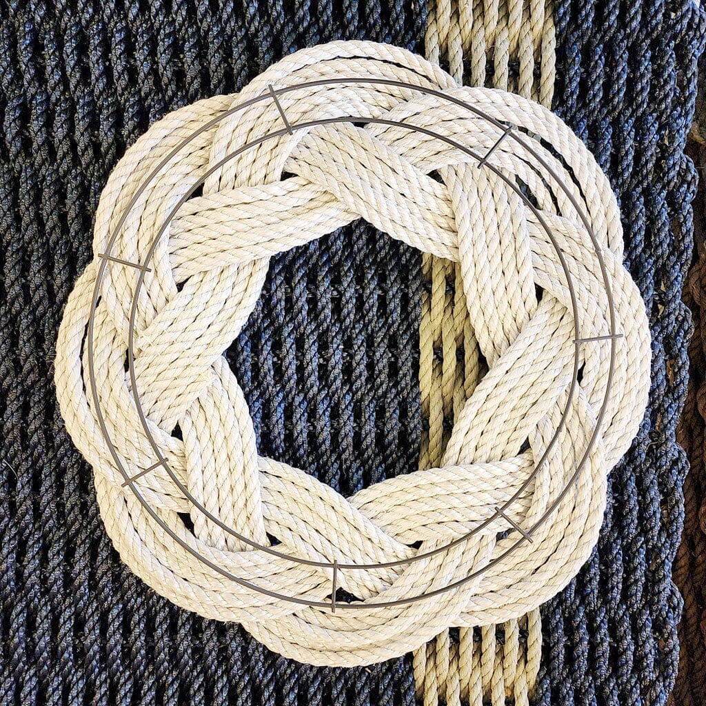 Nautical Wreath, Manila Rope Wreath Sailor Knot Wreath for wall or Centerpiece home decoration Mysticknotwork.com 