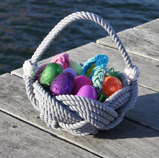 Celtic Knotted Gray Basket home decoration Mystic Knotwork 