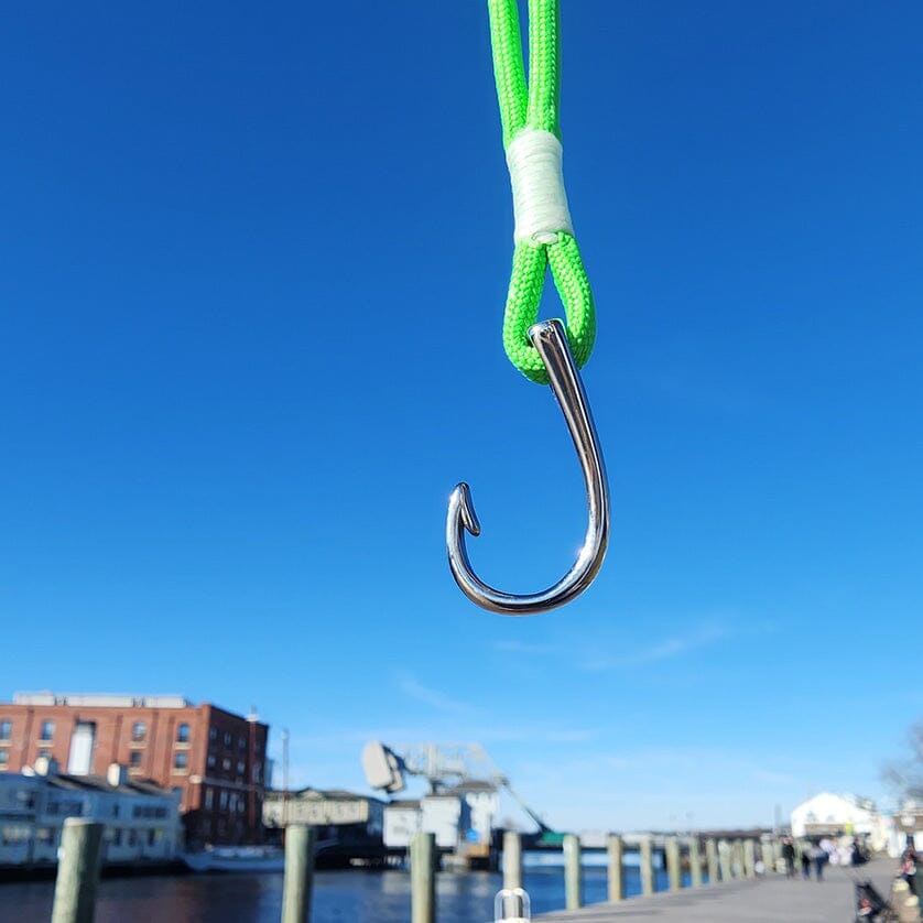 Lime Nautical Fish Hook Bracelet Bracelets Mystic Knotwork 