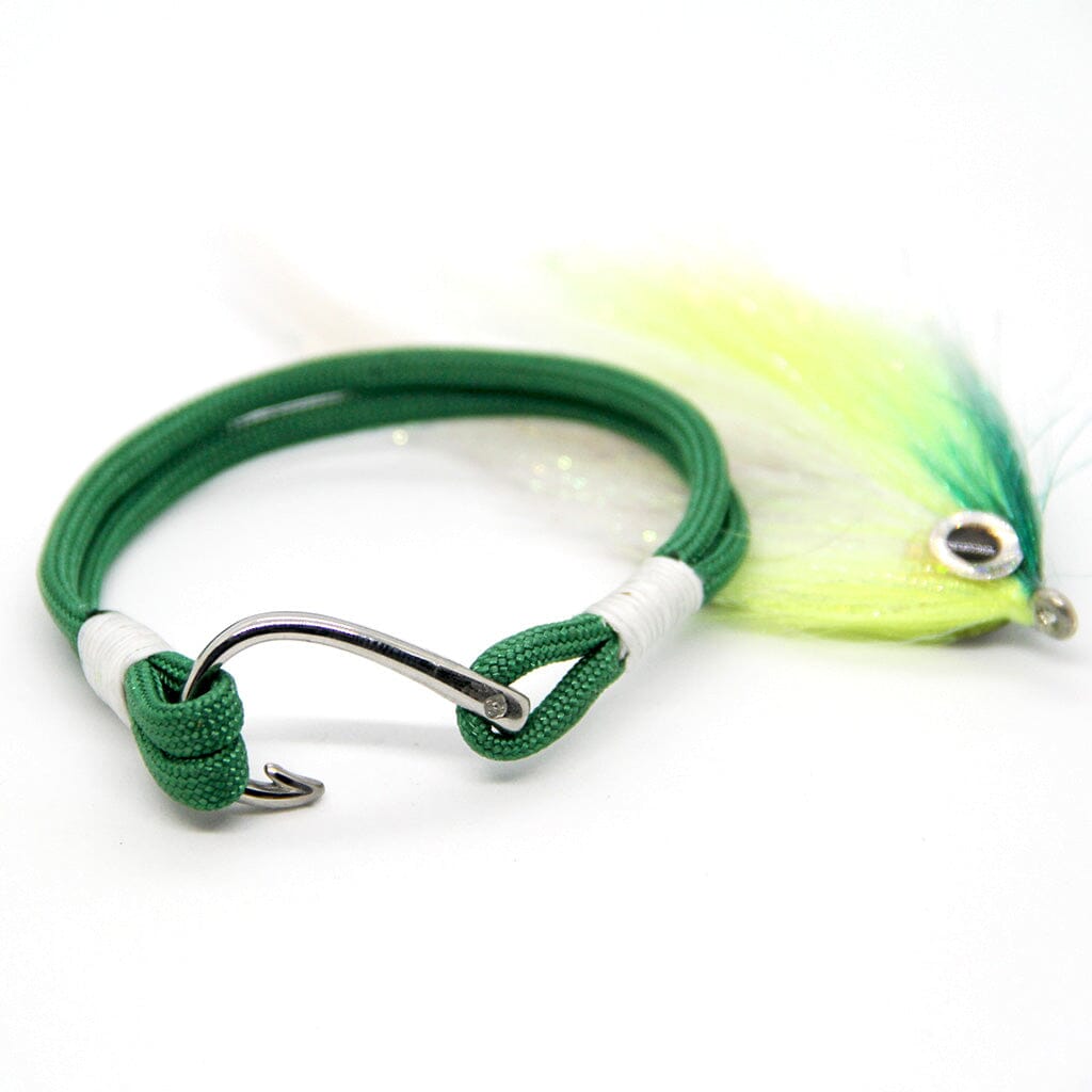 Green Nautical Fish Hook Bracelet Bracelets Mystic Knotwork 