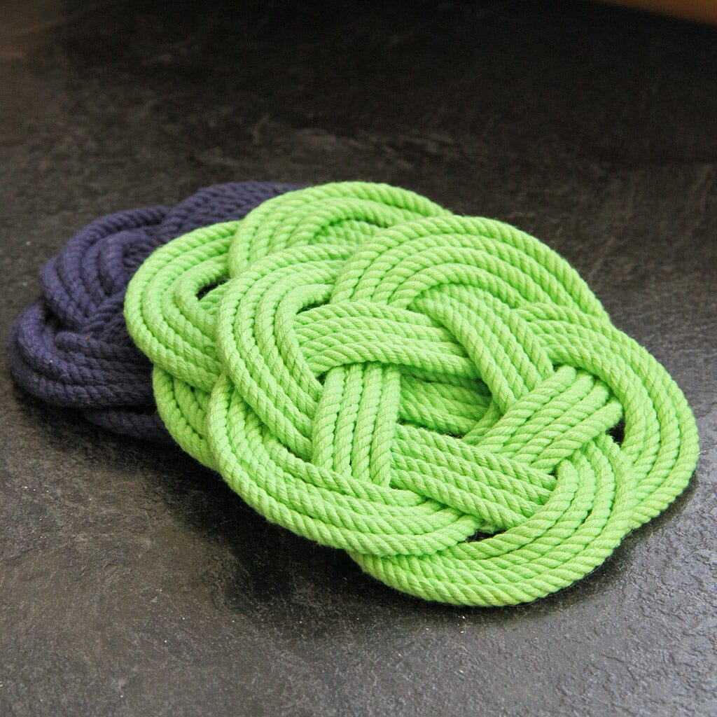 Bulk Pricing Sailor Knot Coasters, Set of 4 in 18 Colors Mystic Knotwork 
