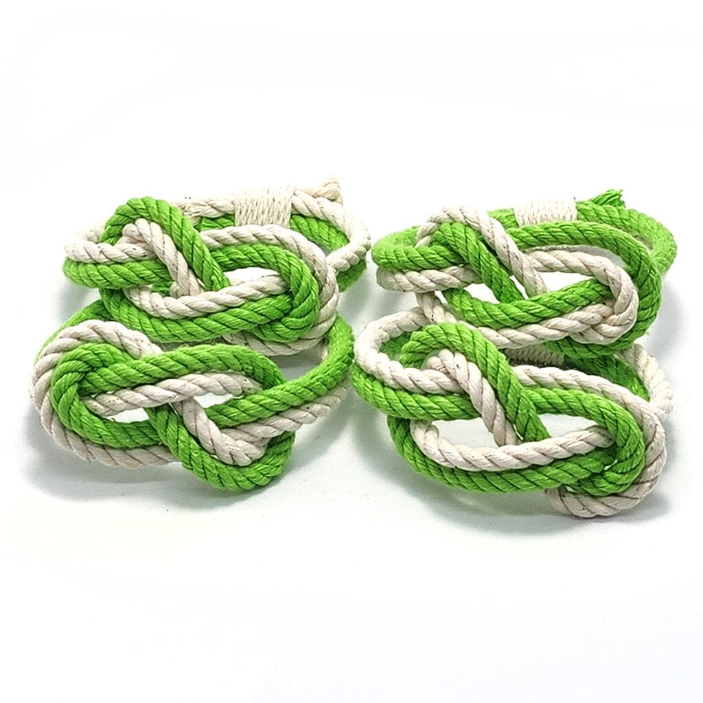 Figure Eight Infinity Knot Napkin Rings Stripe, Sets of 4 Mystic Knotwork 
