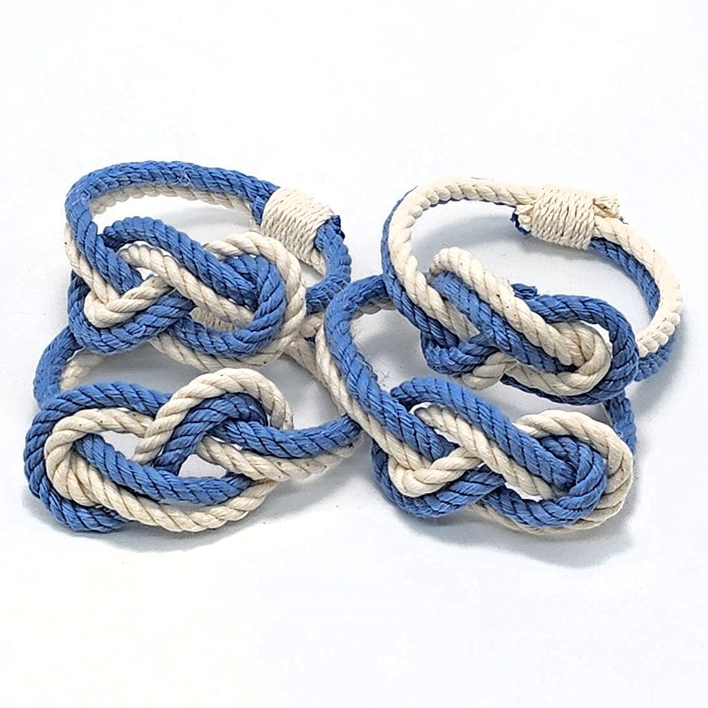 Figure Eight Infinity Knot Napkin Rings Stripe, Sets of 4 Mystic Knotwork 