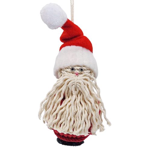 Nautical Santa Hand Woven Monkey Knots For Your Tree Christmas Mystic Knotwork 
