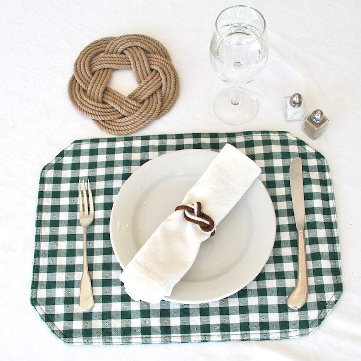 Figure Eight Infinity Knot Napkin Rings Stripe, Sets of 4 Mystic Knotwork 