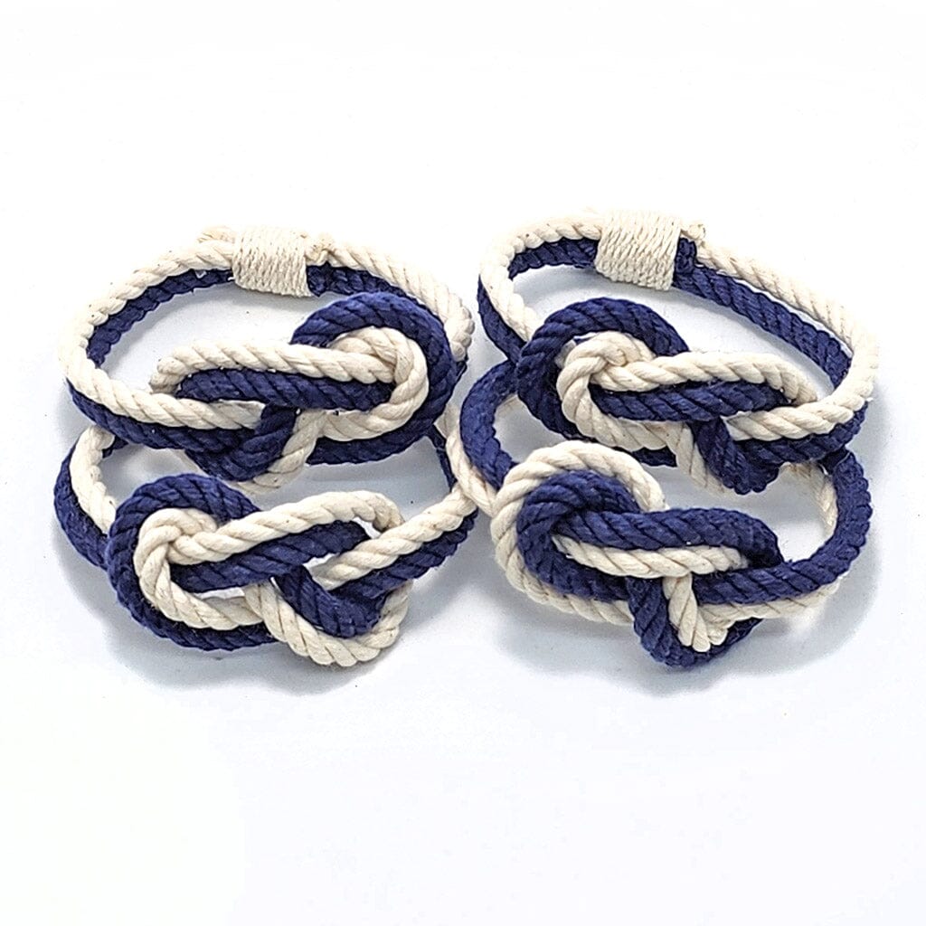 Figure Eight Infinity Knot Napkin Rings Stripe, Sets of 4 Mystic Knotwork 