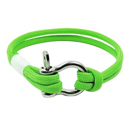 Lime Nautical Shackle Bracelet Mystic Knotwork 