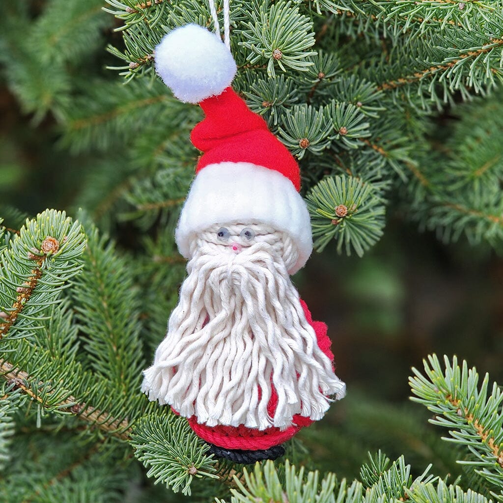 Nautical Santa Hand Woven Monkey Knots For Your Tree Christmas Mystic Knotwork 