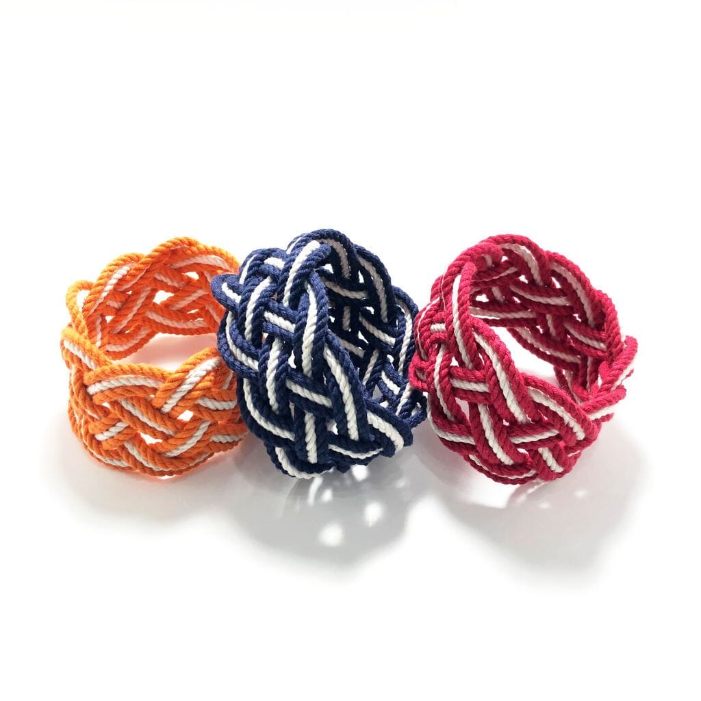 Wide Striped Sailor Knot Bracelet 18 Colors Mystic Knotwork 