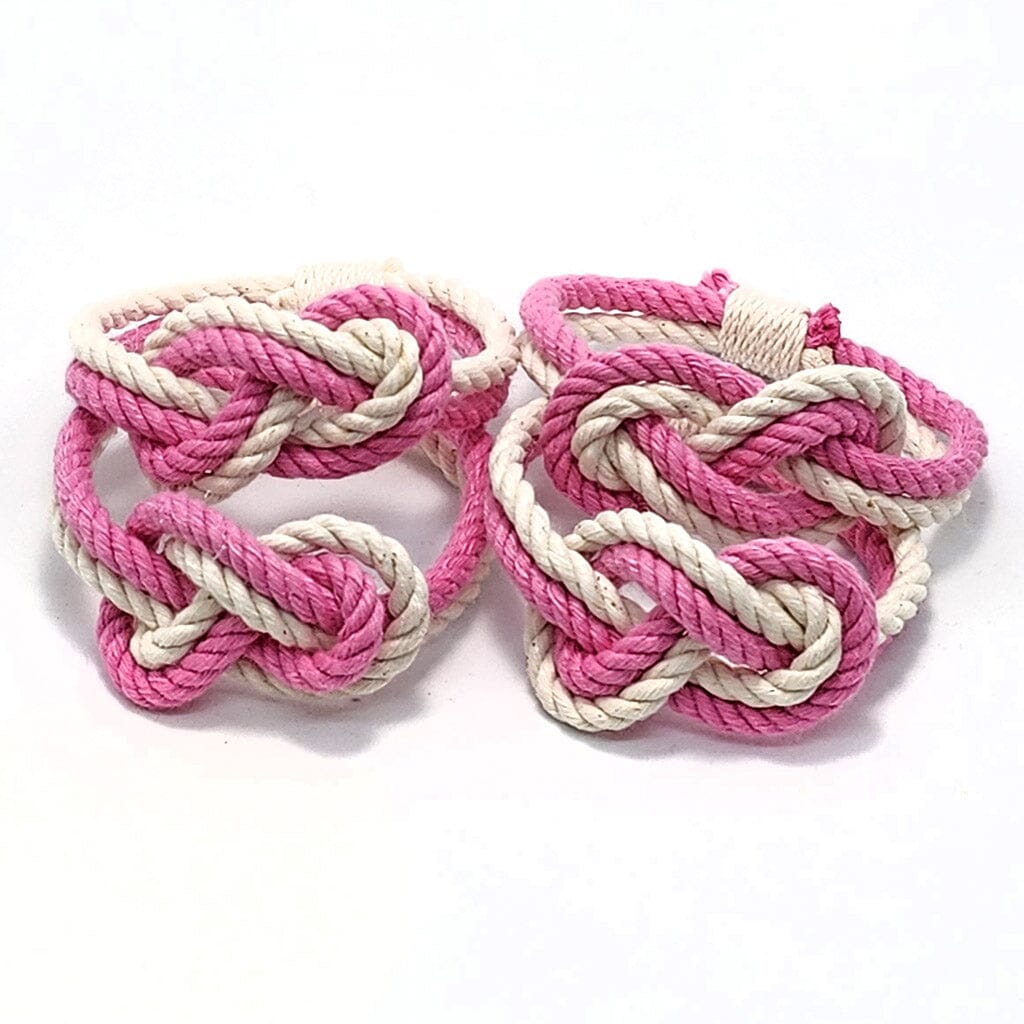 Bulk Pricing Figure Eight Infinity Knot Napkin Rings, Stripe Sets of 4 Mystic Knotwork 