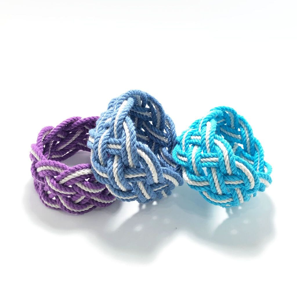 Wide Striped Sailor Knot Bracelet 18 Colors Mystic Knotwork 