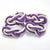 Figure Eight Infinity Knot Napkin Rings Stripe, Sets of 4 Mystic Knotwork 