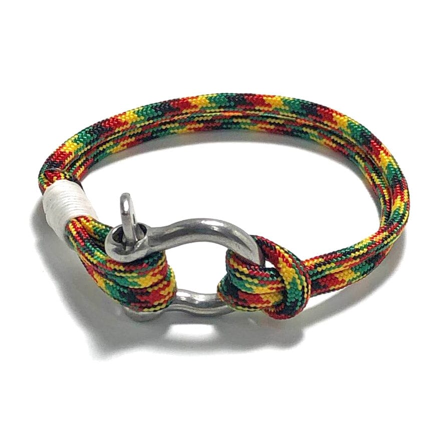 Rasta Nautical Shackle Bracelet 191 Mystic Knotwork 