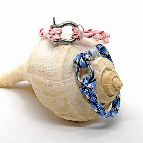 Red Stripe Nautical Shackle Bracelet 164 Mystic Knotwork 