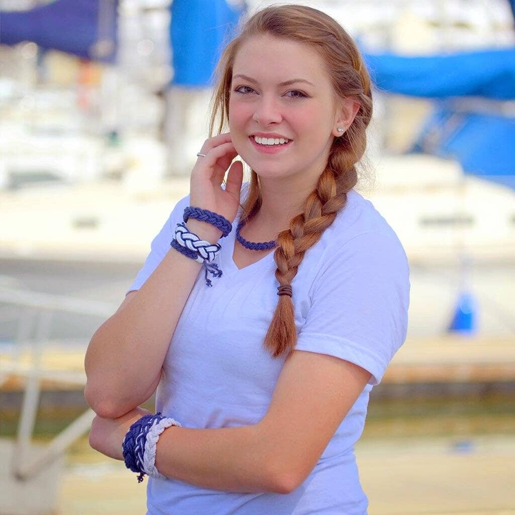 Narrow Sailor Bracelet, Choose from 18 Colors Mystic Knotwork 