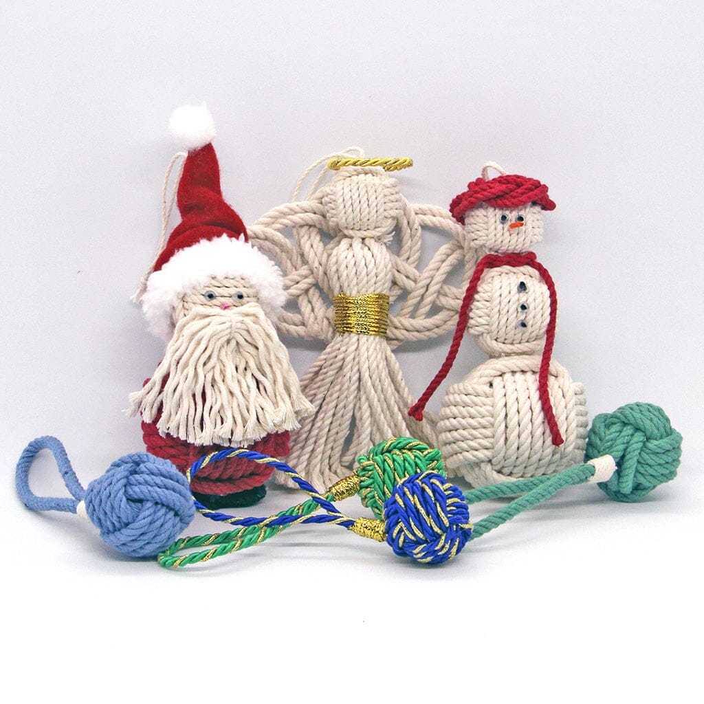 Nautical Angel Hand Woven Monkey Knots for your tree Mystic Knotwork 